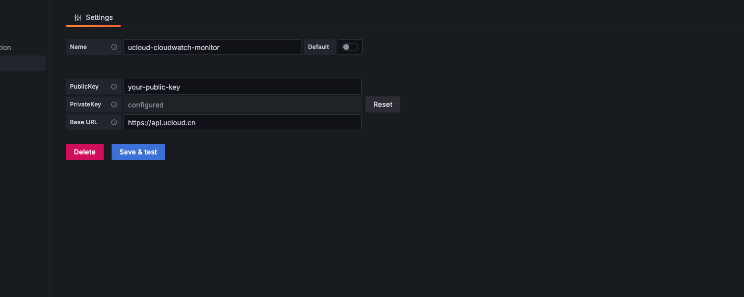 CloudWatch Grafana 插件接入 云监控 CloudWatch_文档中心_UCloud中立云计算服务商
